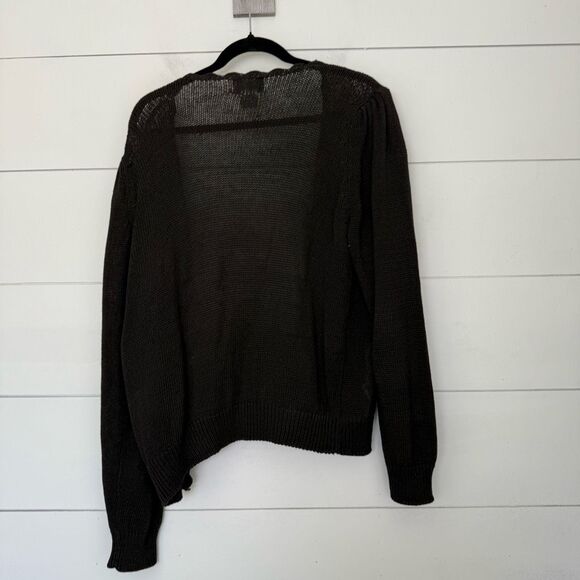 Vintage Nell Flowers Women’s Medium Floral Embroidered Cardigan Sweater - Picture 4 of 5